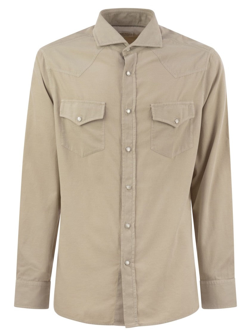 Brunello Cucinelli Easy Fit Corduroy Shirt