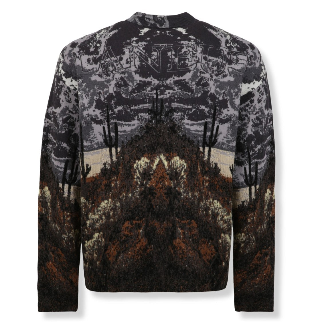 Laneus Logo Print Crewneck Sweater