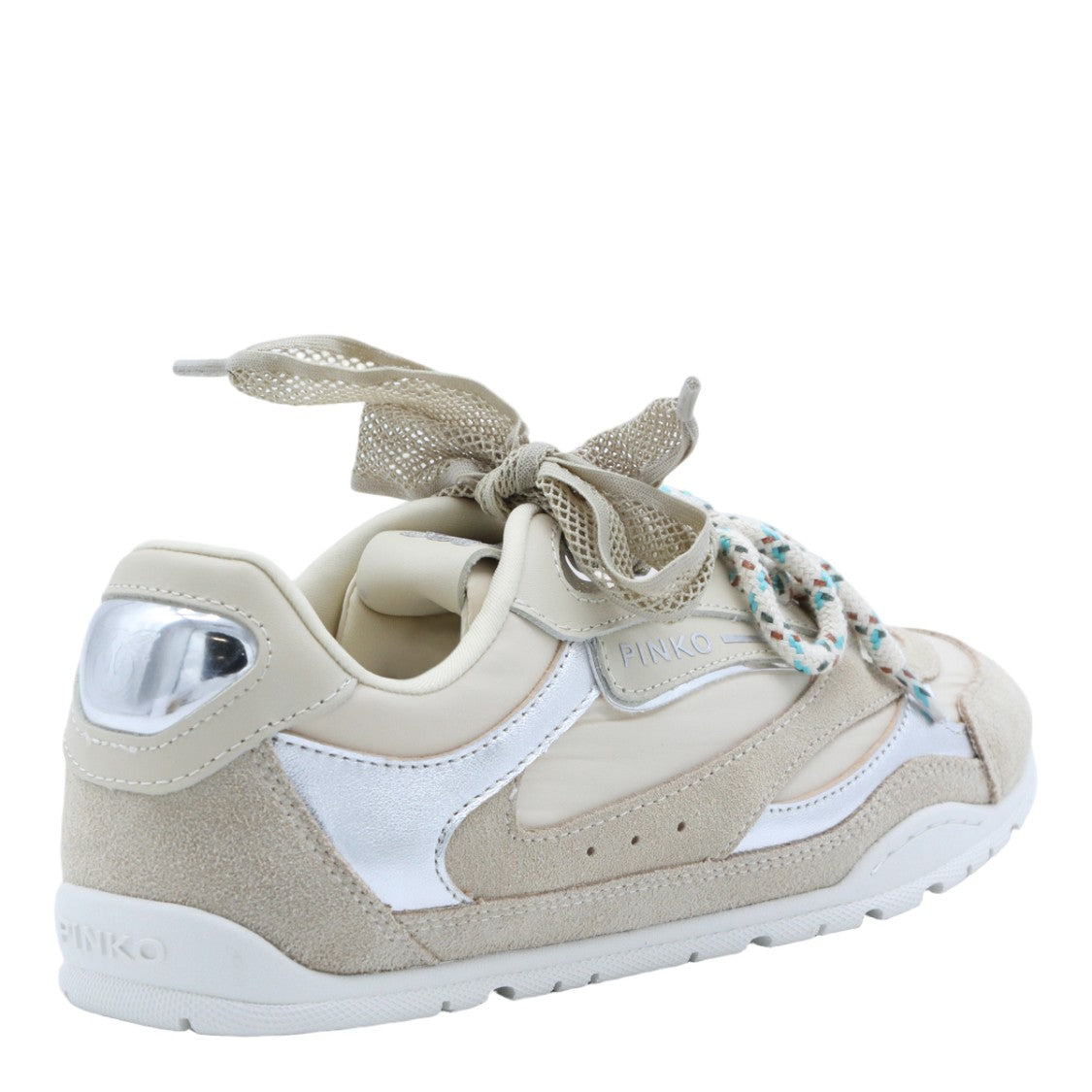 Pinko Sporty Sneakers With Suede And Smooth Textures