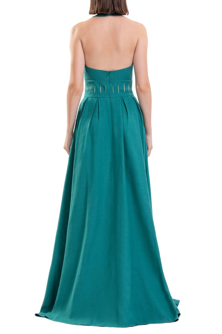 Saiid Kobeisy Vertical Cut-Out Dress