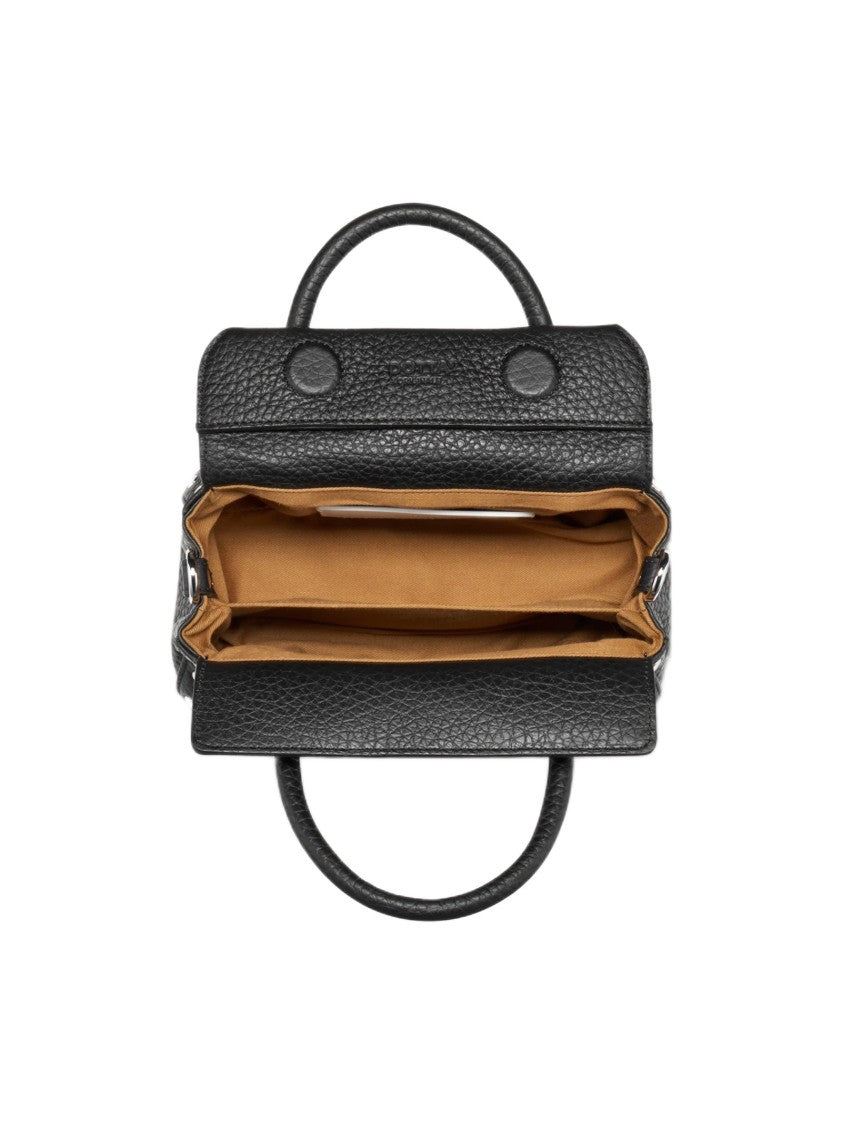 Zanellato Compact Textured Tote Bag With Silver Details