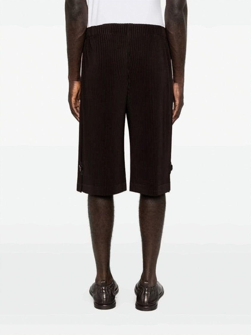 Homme Plissé Issey Miyake Pleated Relaxed-Fit Polyester Shorts