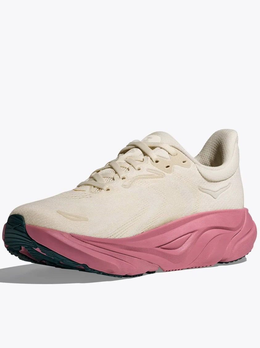 Hoka Beige Arahi 8 Streamlined Running Shoes