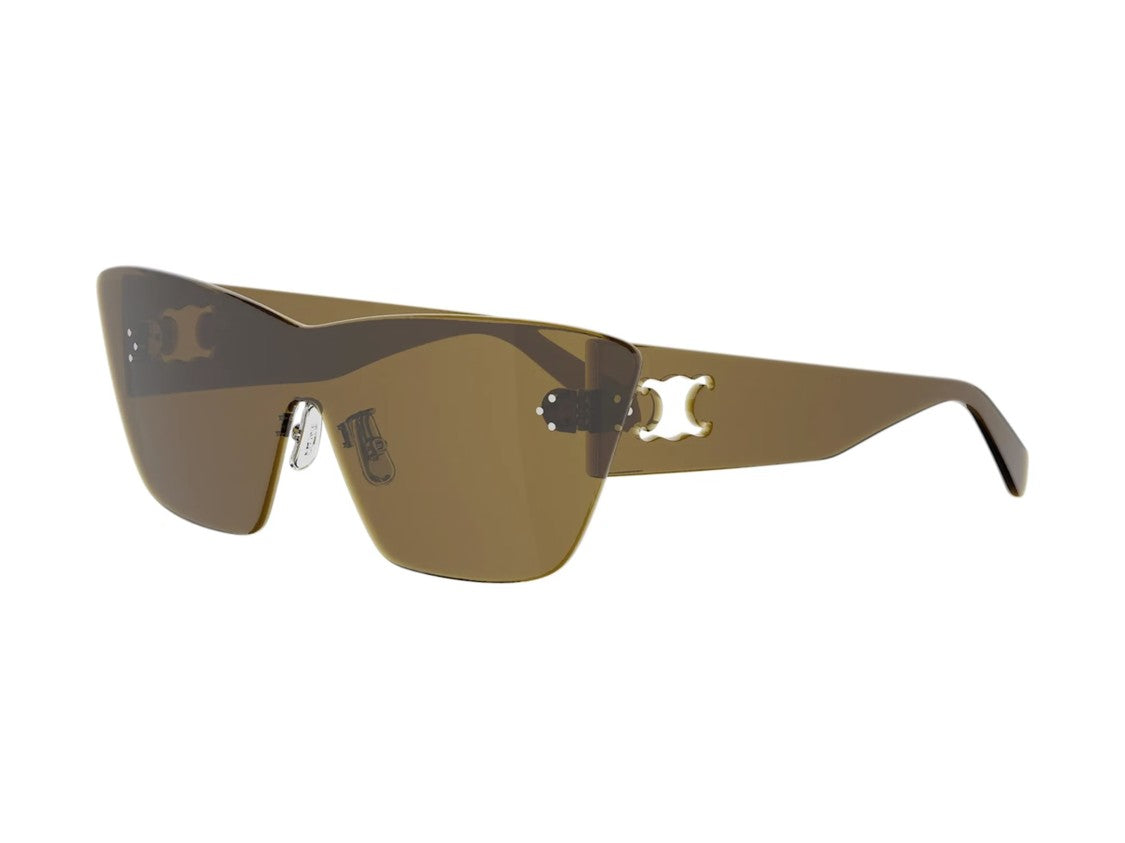 Celine Cl40351u Cut-Out Logo Shield Sunglasses