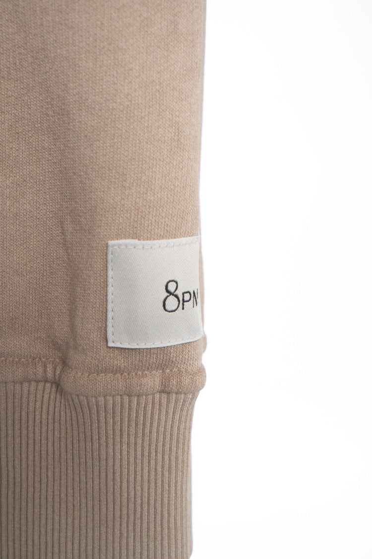 8Pm Relaxed Fit Cotton Sweatshirt With Ribbed Accents