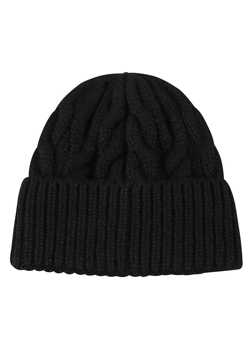 Moncler Grenoble Cable Knit Virgin Wool Beanie