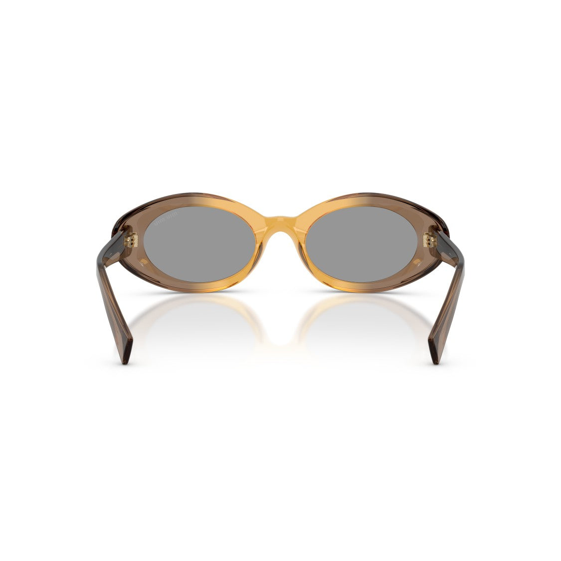Miu Miu 0Mu B09s Translucent Acetate Oval Sunglasses