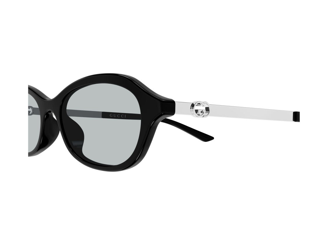Gucci Black Gg2212s Rounded Acetate Sunglasses