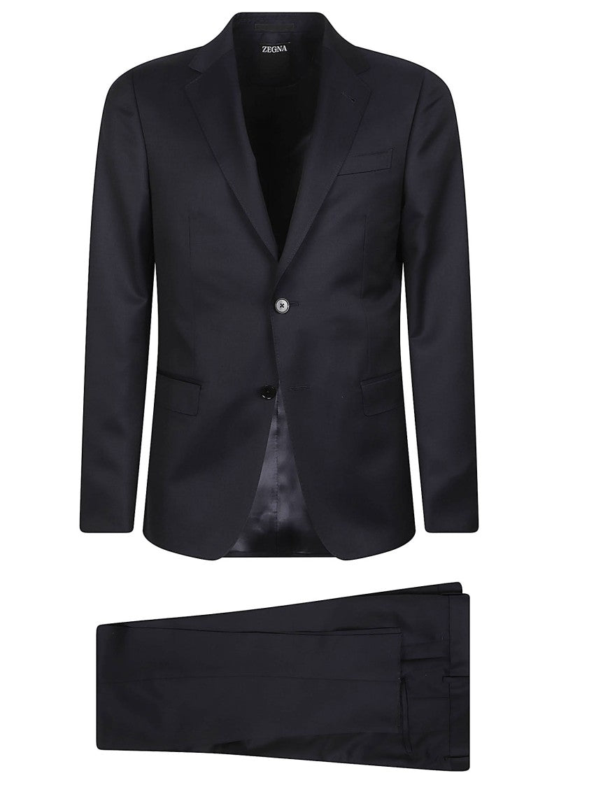 Zegna Lux Tailoring Single-Breasted Wool-Mohair Suit