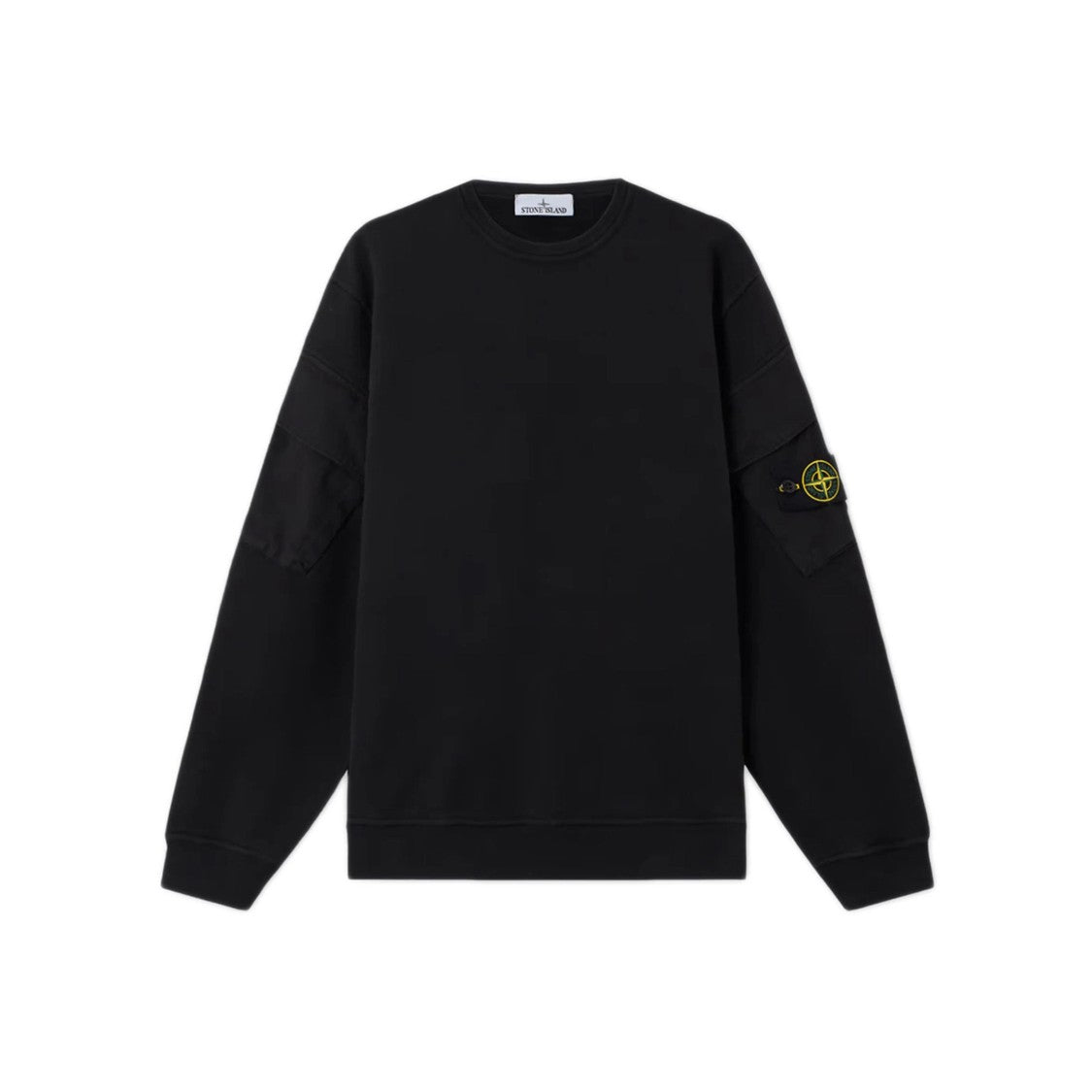 Stone Island Crew Neck Black Sweatshirt