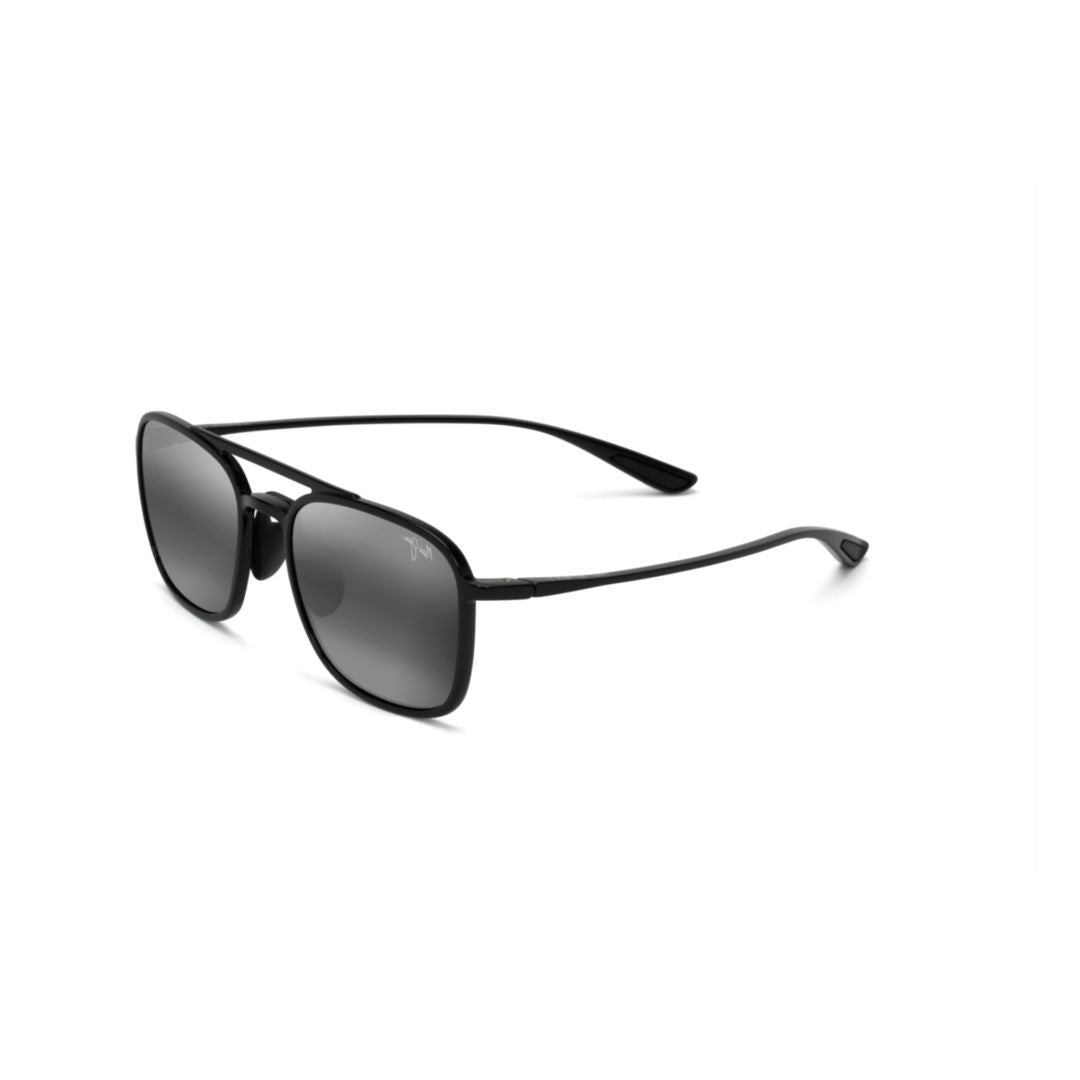Maui Jim Keokea Rectangular Frame Sunglasses With Double Bridge Design