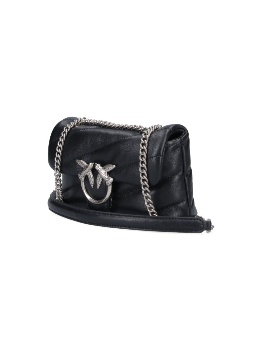 Pinko "Love Puff Baby" Micro Bag – Black