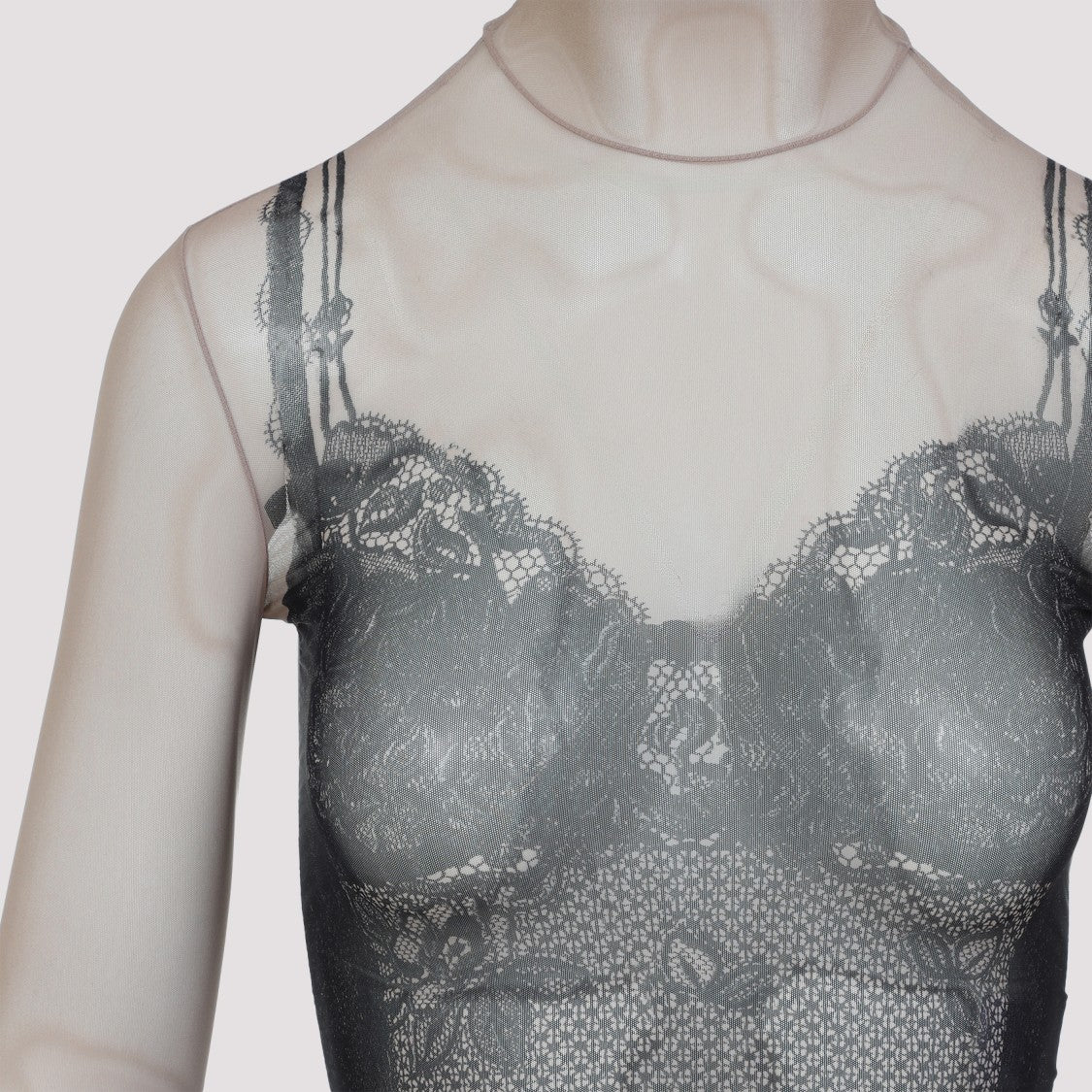Balenciaga Trompe Oeil Lingerie Top