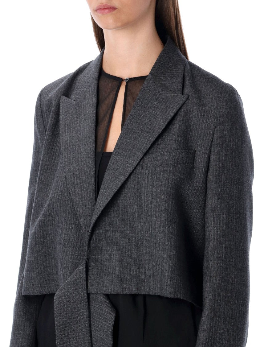Our Legacy Micro Pinstripe Wrap Blazer