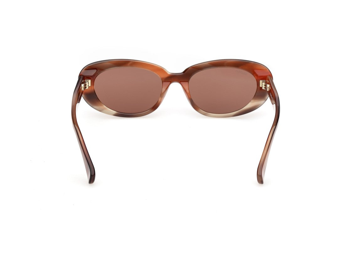 Max Mara Tortoiseshell Mm0196 Oversized Rounded Sunglasses
