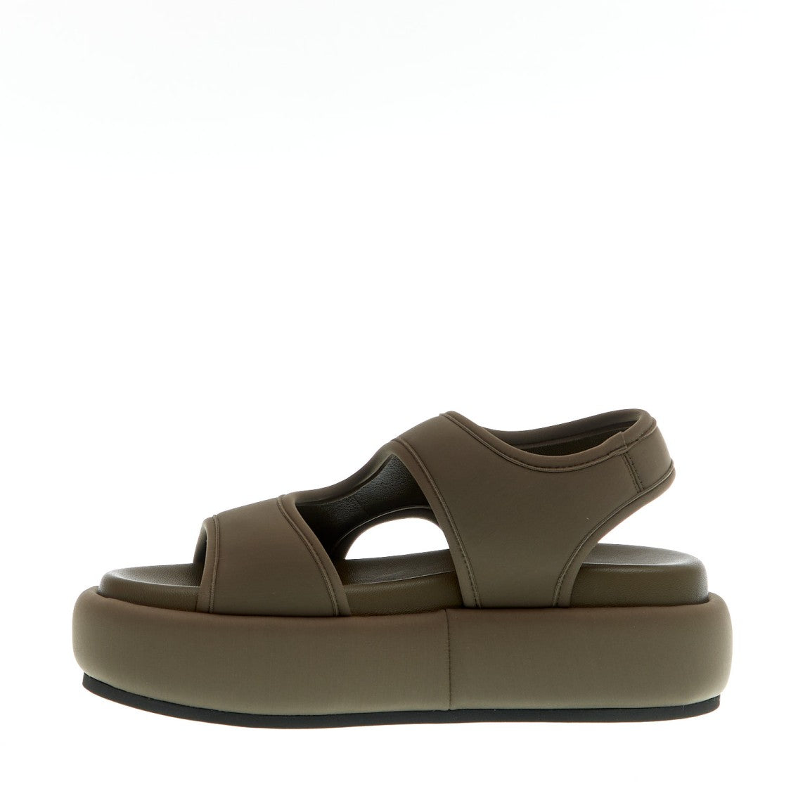 Strategia Green Neoprene Wedge Sandal