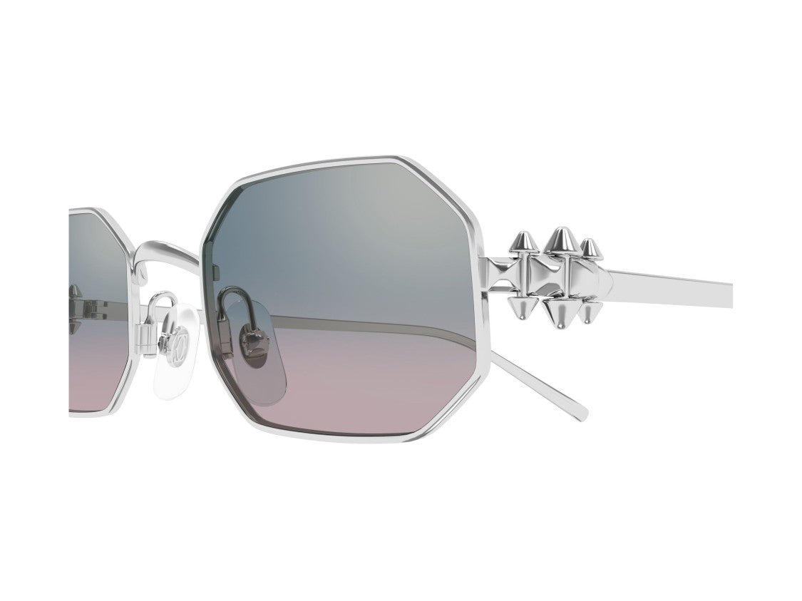 Cartier Ct0682s Octagonal Metal Spike Sunglasses