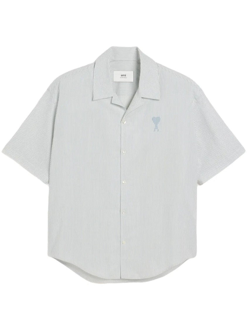 Ami Camp-Collar Short-Sleeve Shirt
