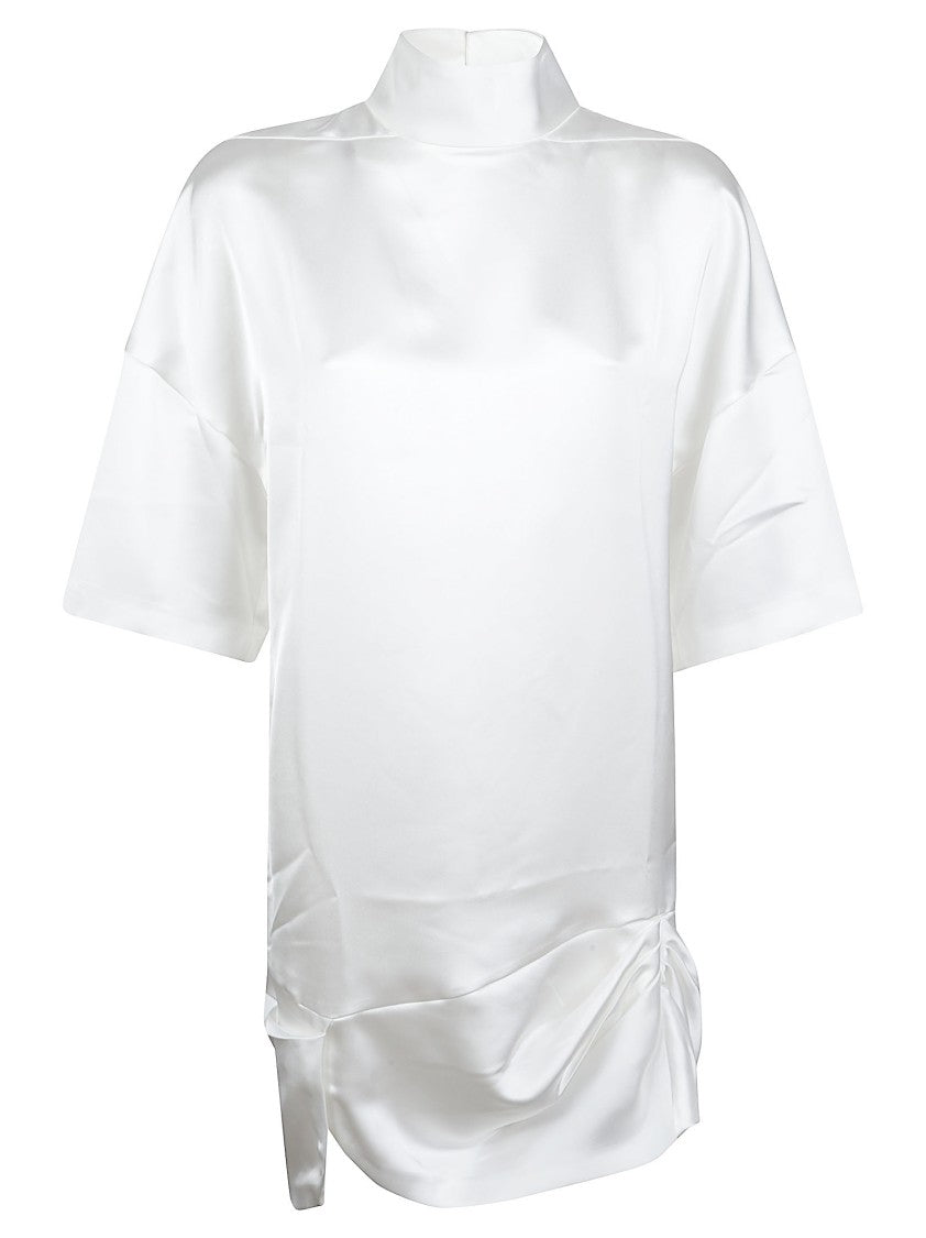 Iro Tikka Short-Sleeved Satin-Like Top
