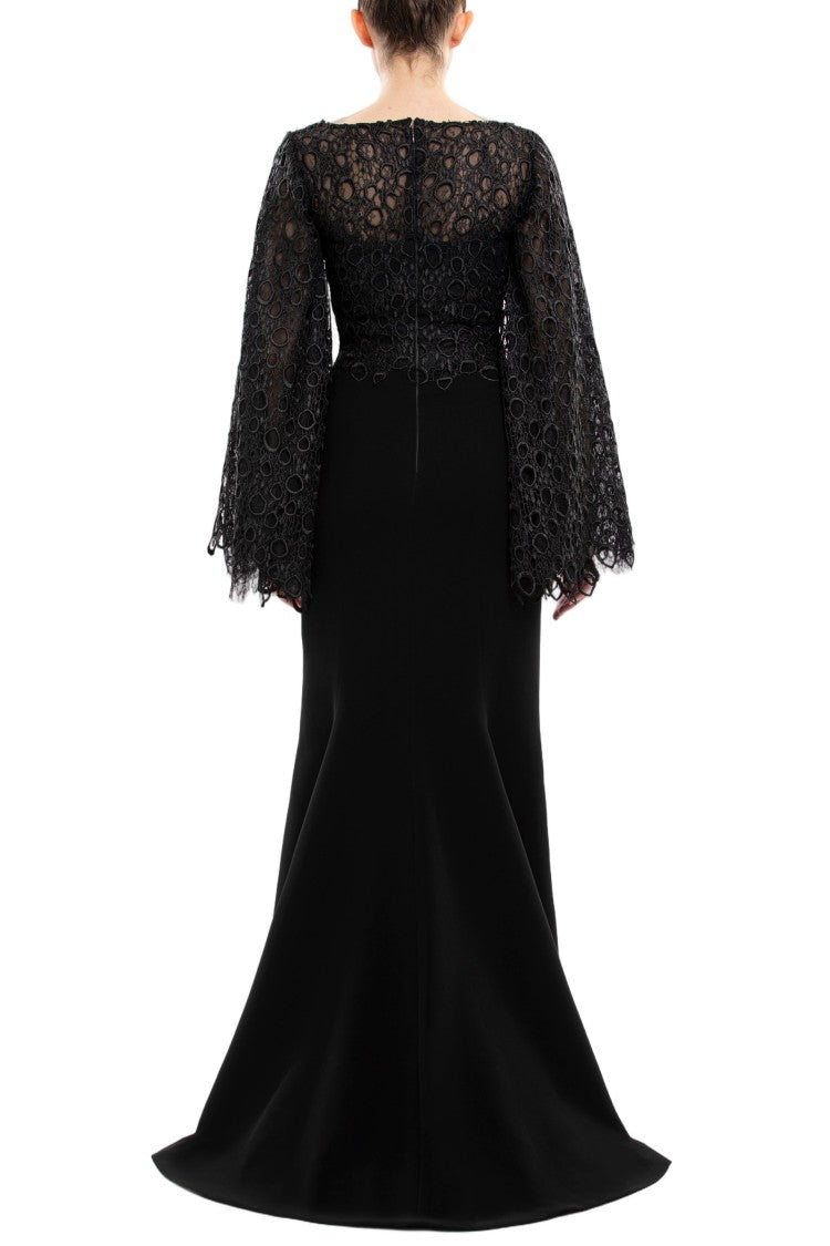 Saiid Kobeisy Long Guipurre Dress
