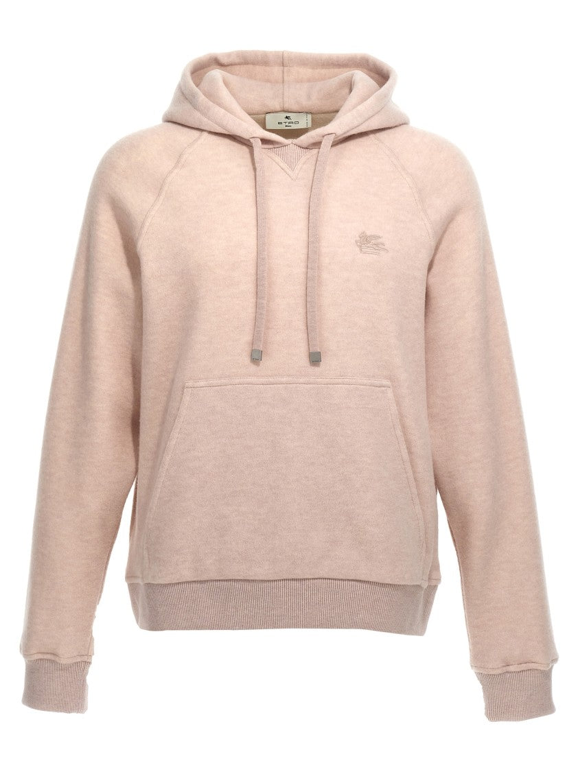 Etro Logo Embroidery Wool Hoodie