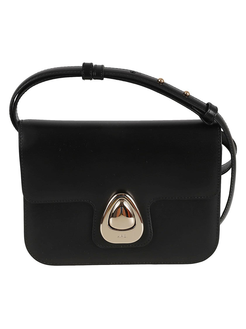 A.P.C. Structured Cowhide Leather Shoulder Bag