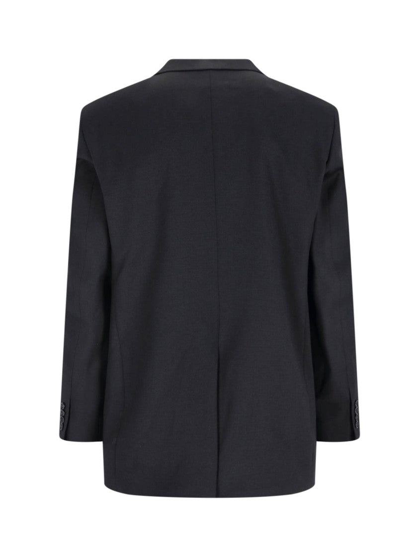 Sunflower Show Single-Breasted Blazer – Black