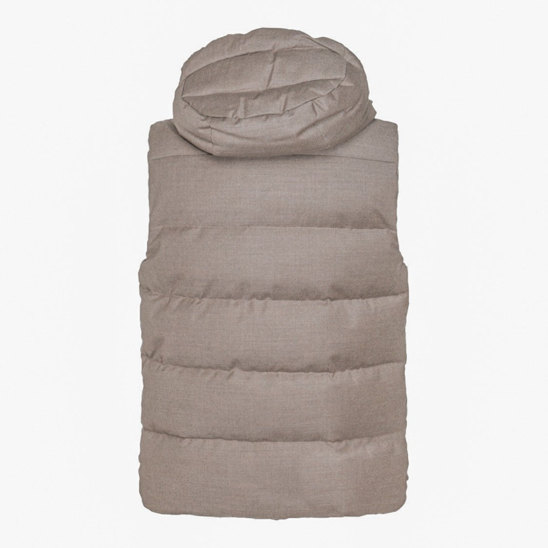 Moorer Sleeveless Padded Vest With Detachable Hood