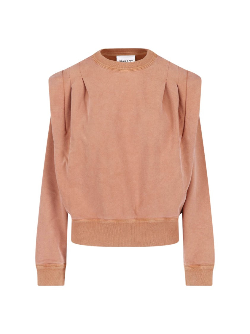 Isabel Marant Étoile Orange Crewneck Cotton Sweatshirt