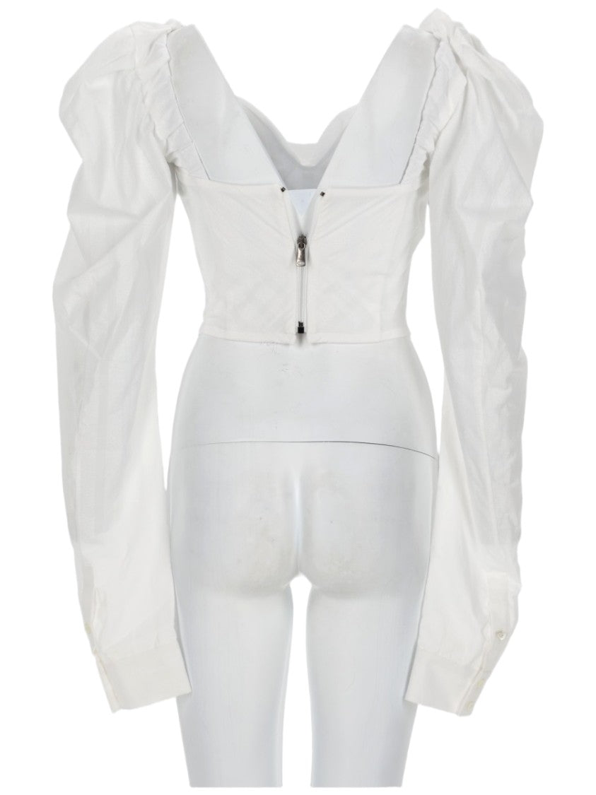 Vivienne Westwood Sunday Corset Puff Sleeves Blouse