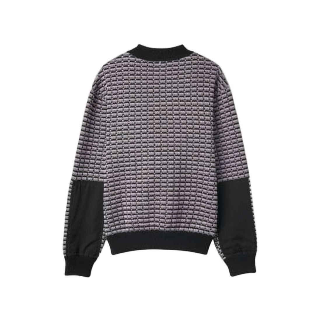 Oamc Textured Knit Sweater With Contrasting Ribbed Details