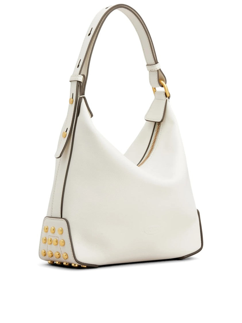 Tod's Structured Smooth Curved Shoulder Bag