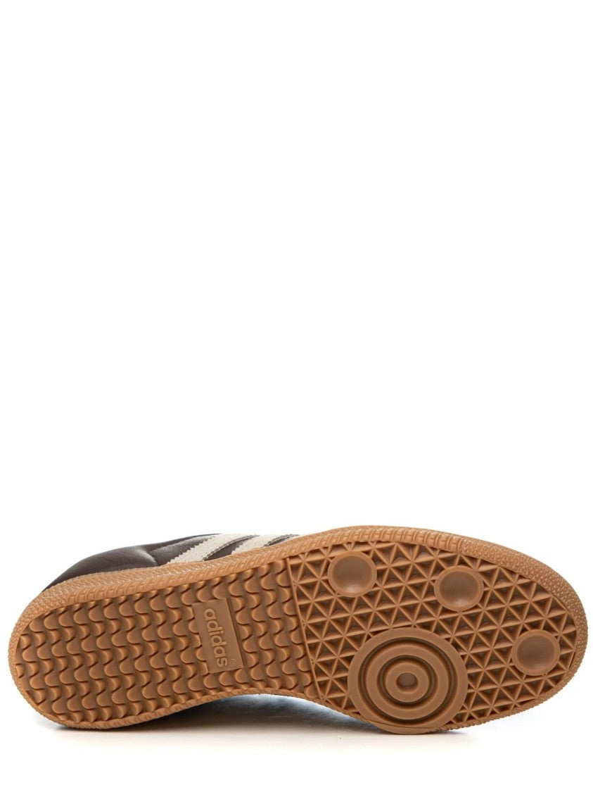 Adidas Brown Samba Og Suede Leather Low-Top Sneakers