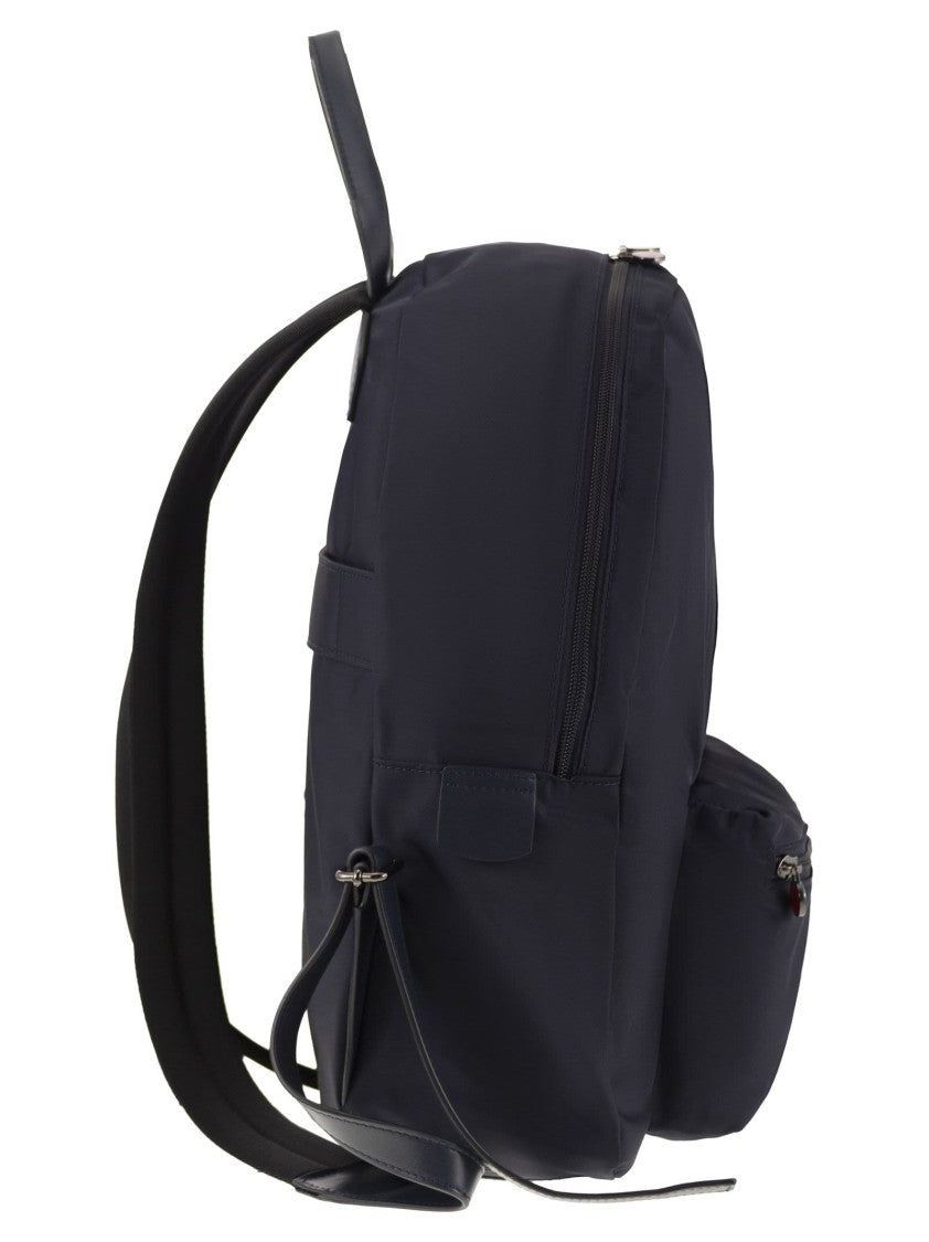 Kiton Technical Fabric Backpack With Logo