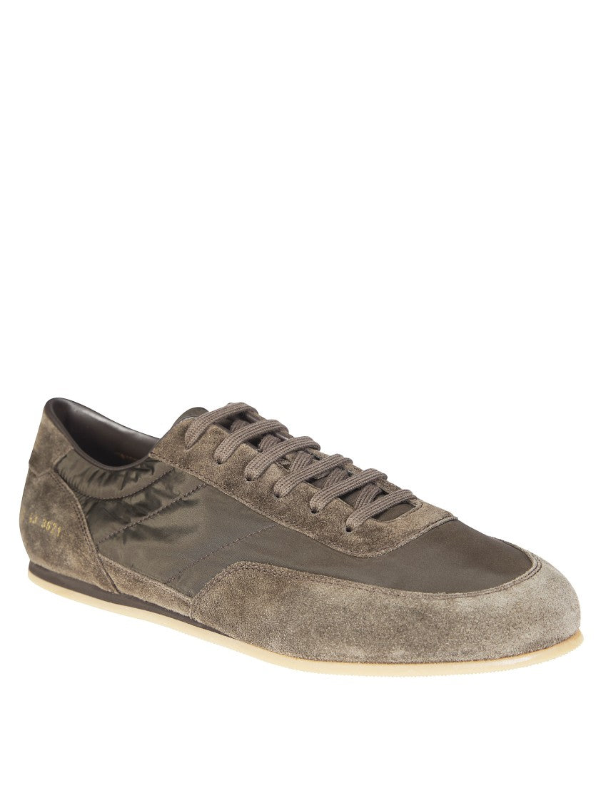 Common Projects Minimal Runner Nylon Suede Panels Sneakers