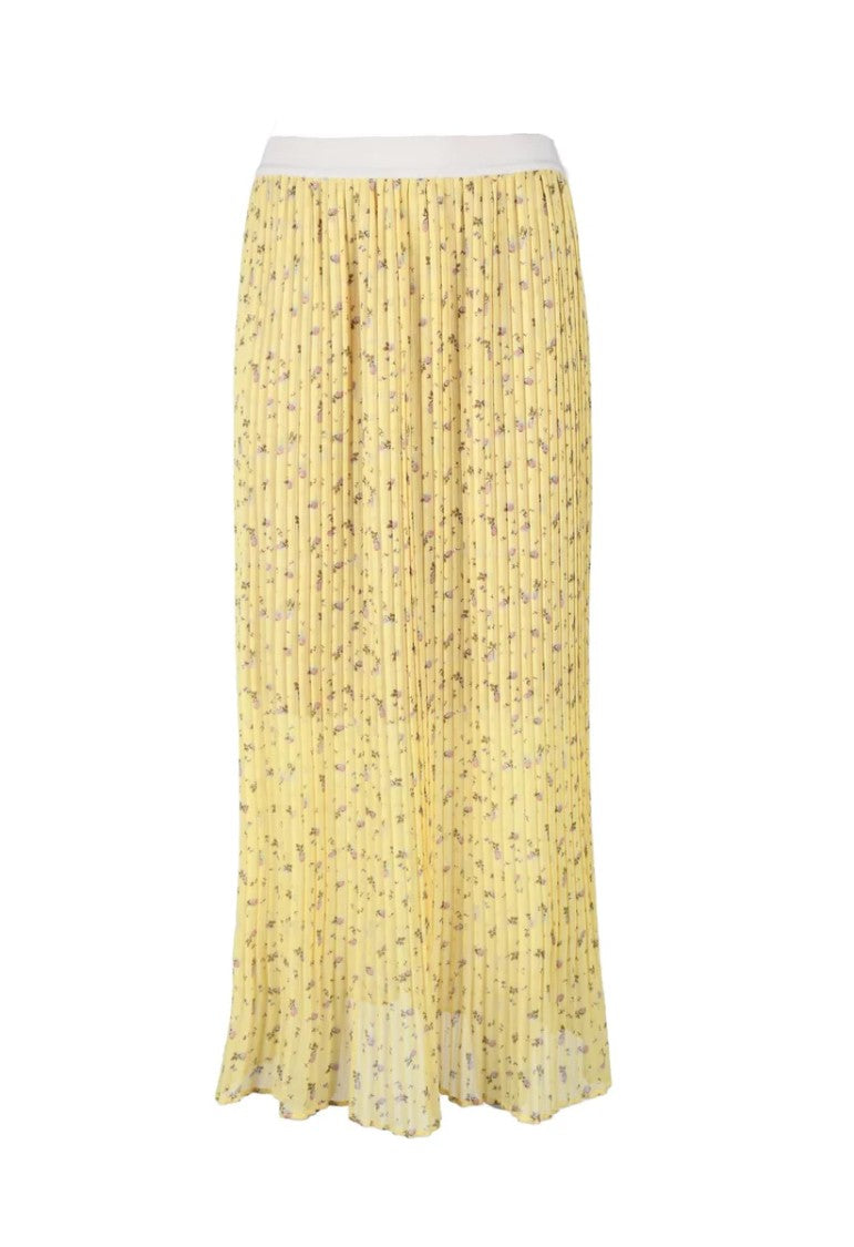 Semi Couture Yellow Viscose Skirt