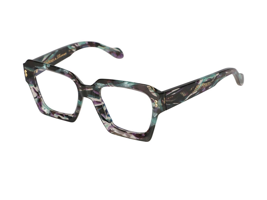 Kador Gold Kallima Glamour Oversized Square Sunglasses