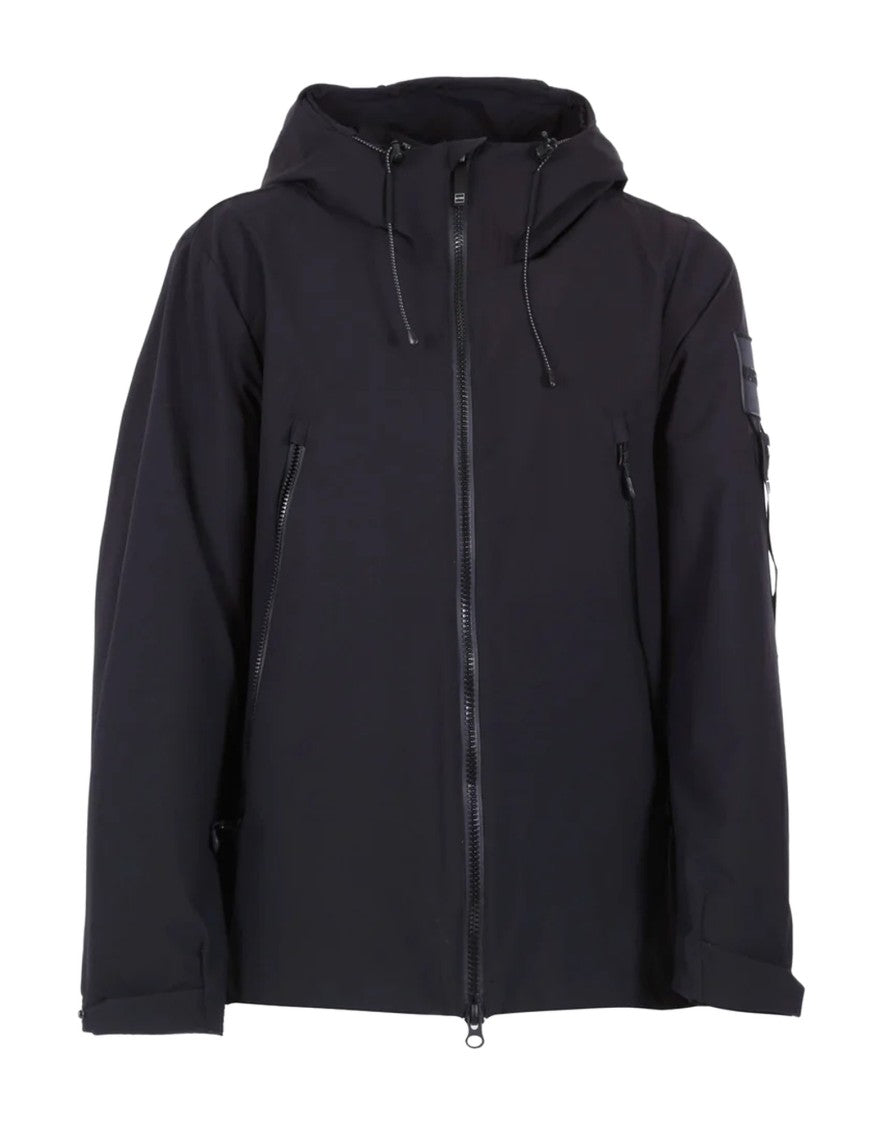 Outhere Black Technical Hooded Jacket