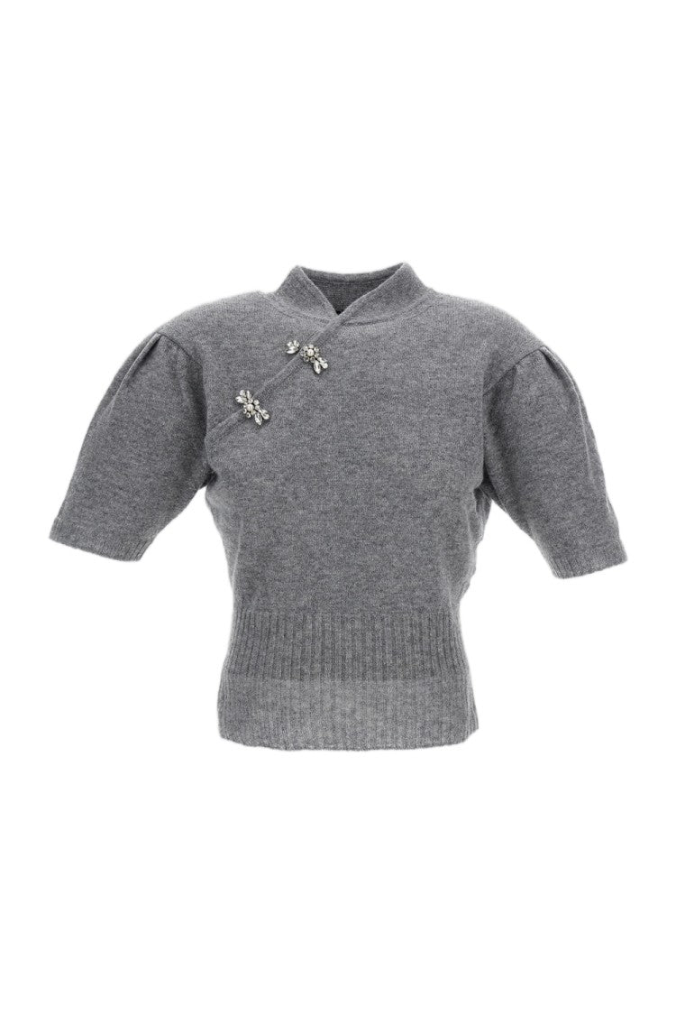 Simone Rocha Short-Sleeve Cashmere Knit