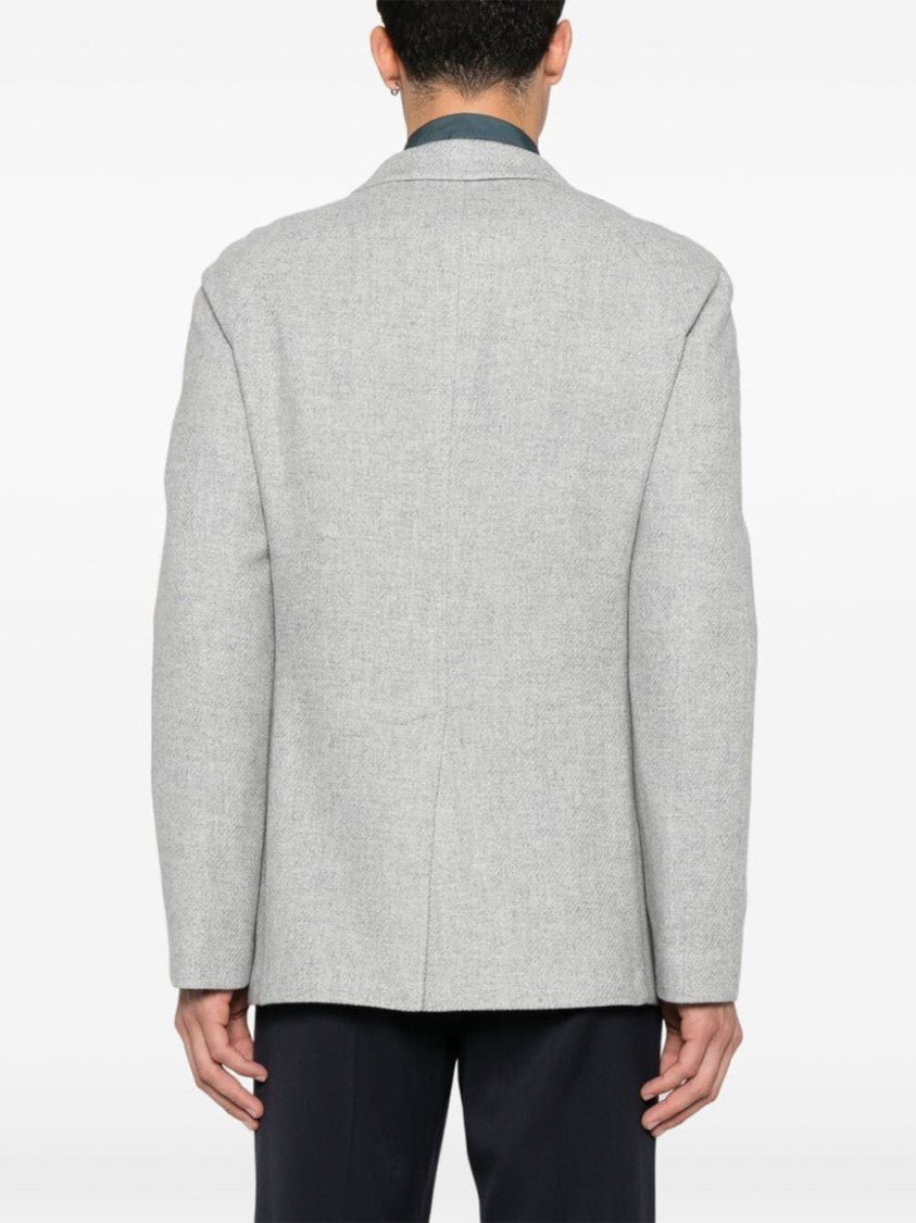 Tagliatore Double-Breasted Tailored Wool Blend Jacket