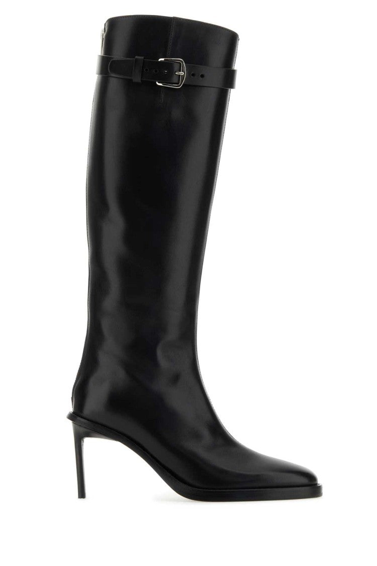 Ann Demeulemeester Black Leather Boots
