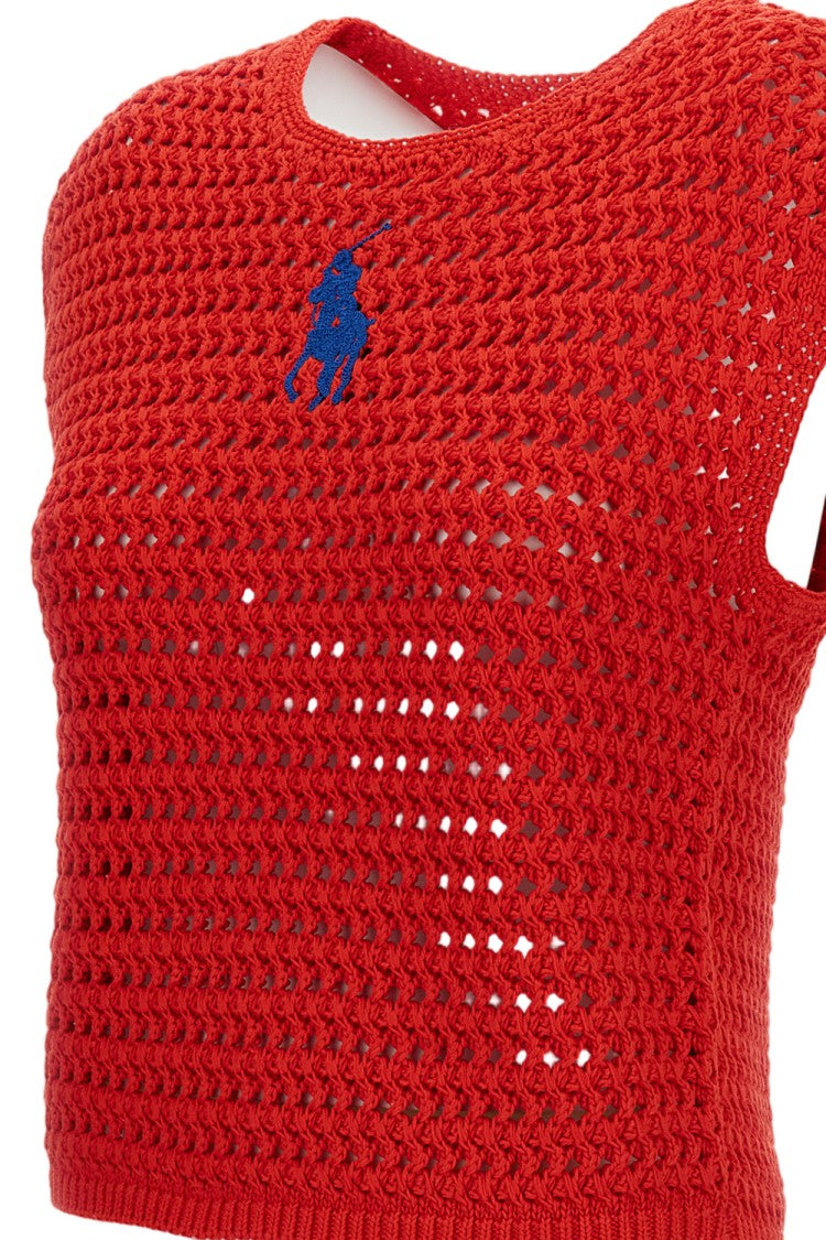Polo Ralph Lauren Crochet Cotton Vest