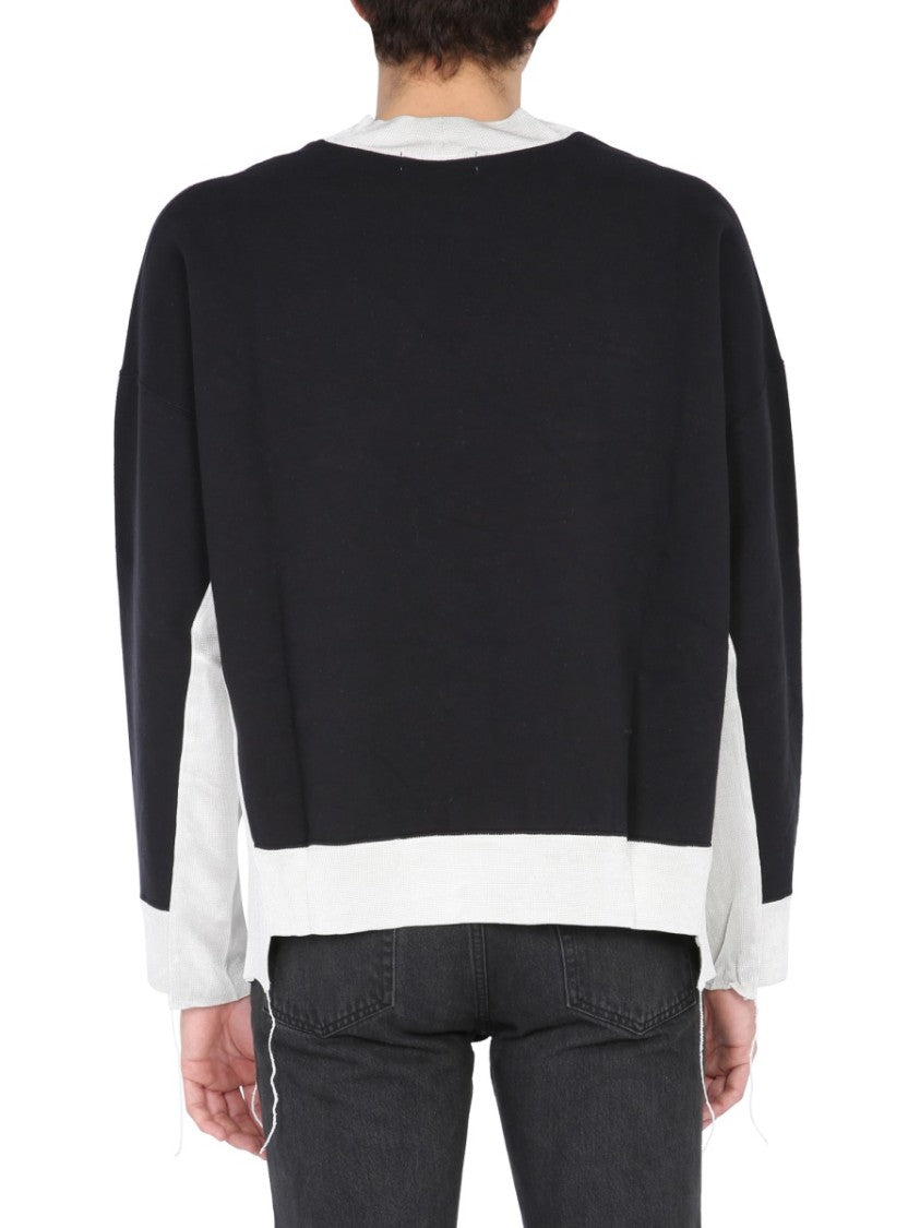 Ambush Relaxed Fit Black Crew Neck Sweatshirt