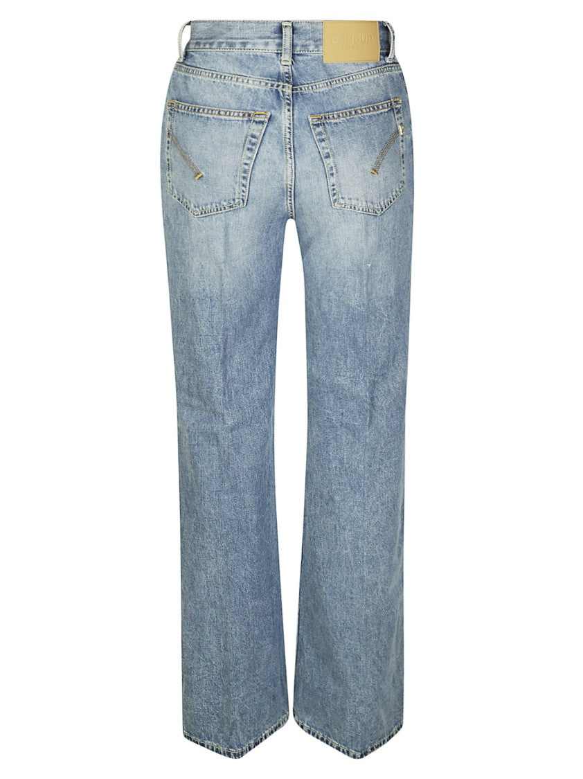 Dondup Light Blue High-Waisted Denim Jeans