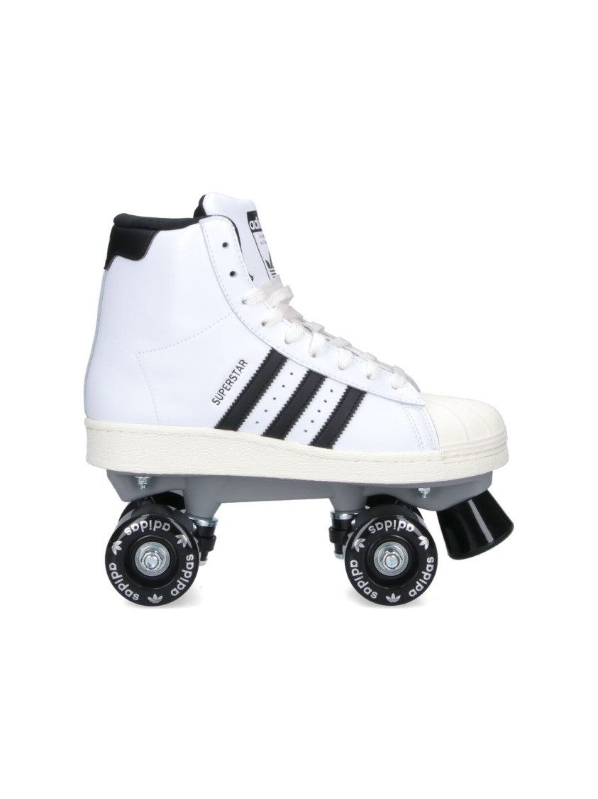 Adidas White "Superstar 82" Roller Skates