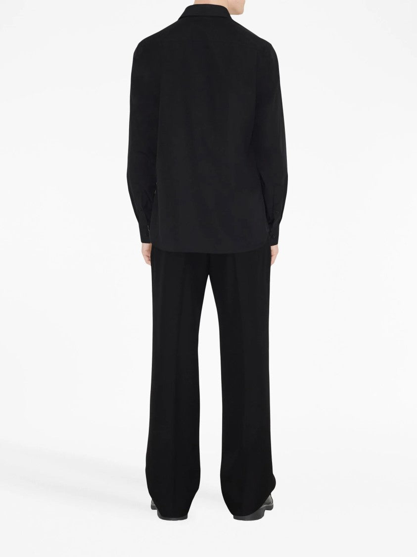 Burberry Equestrian Knight Stretch Cotton Slim-Fit Shirt