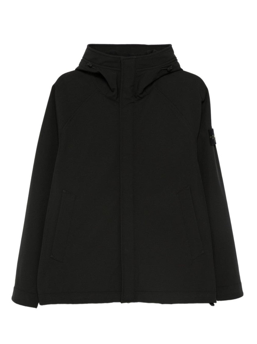 Stone Island Hooded Parka In Lightweight 3-Layer Technical Fabric
