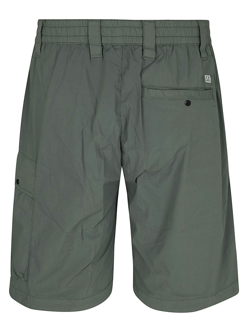 C.P. Company Bermuda Cargo Shorts With Stretch Fabric And Lens Detail