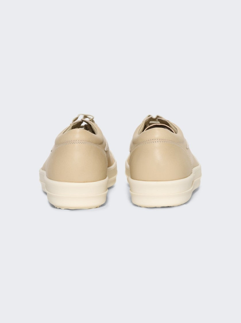 Rick Owens Hollywood Vintage Sneakers Parchment And Milk