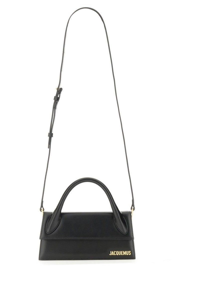 Jacquemus Black Cotton Leather Shoulder Bag